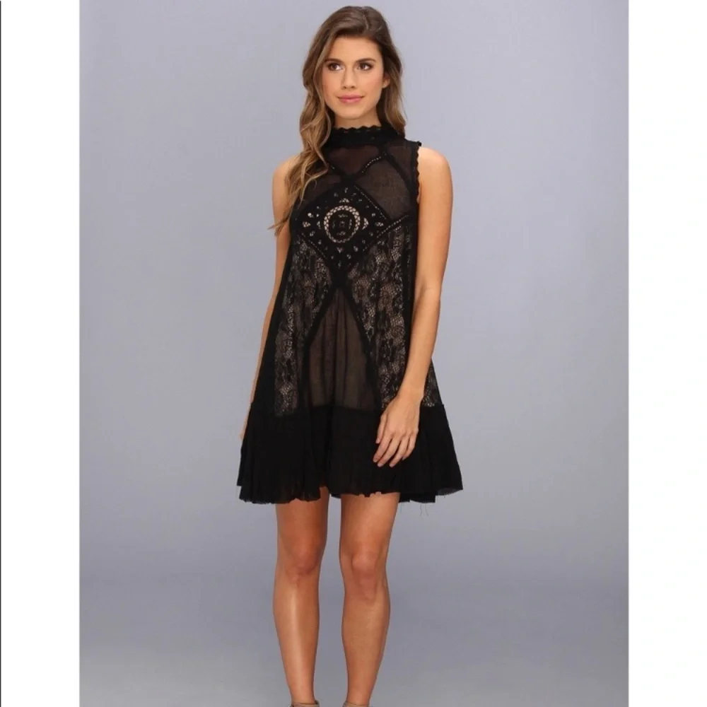Free people angel lace mini dress size small - Picture 2 of 14